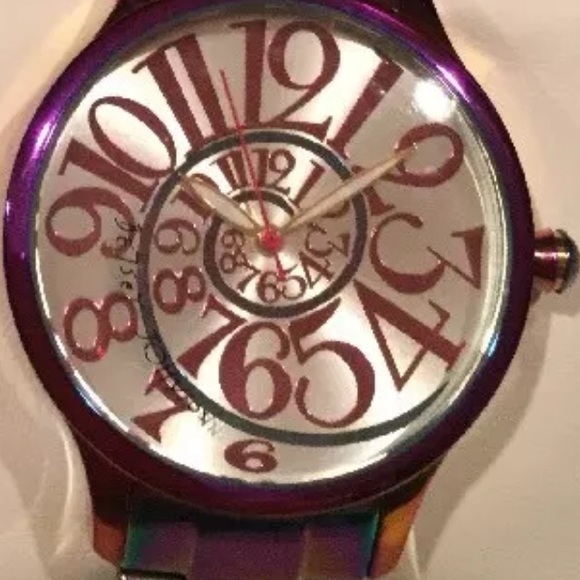 Betsey Johnson 🌈 Analog Rainbow Watch Stainless - Picture 8 of 8